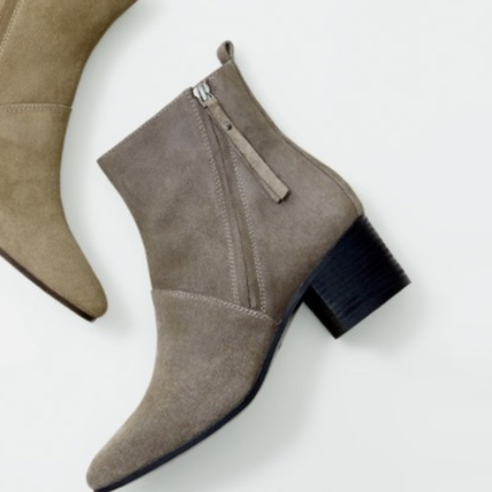 BANANA REPUBLIC GREY SUEDE ANKLE BOOTS